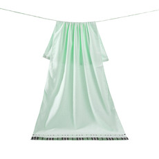 洁玉 爱丁堡畅想浴巾 JY-1523B 绿色（两条装）