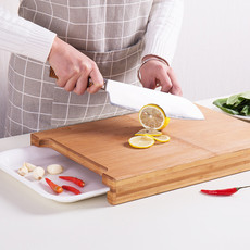 宝优妮 刀板 切菜板 家用占板切水果砧板带内槽收纳整竹案板切菜板 DQ9035-13