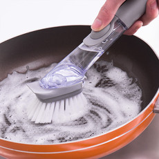 宝优妮厨房洗锅刷不粘油硬毛长柄清洁刷洗碗刷杯子刷自动加液去污