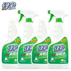 绿伞 油污净4瓶*500g清洗剂柠檬味强力除重油污清洁家用厨房清洁剂