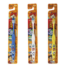 狮王（Lion）  卡通人物妖怪手表儿童牙刷 6-12岁适用 3支装 日本进口 颜色随机