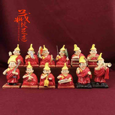 西藏活佛小喇嘛摆件 1套12个人物造型 居家汽车摆件 工艺品 包邮