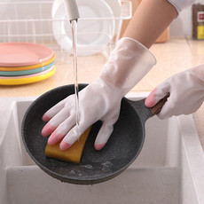洗碗手套女乳胶塑胶防水耐用厨房清洁洗衣服防滑胶皮家务橡胶手套