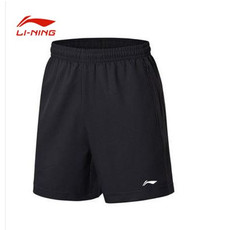 李宁/LI NING 乒乓系列透气速干男子五分休闲运动短裤2021夏季AKSR509