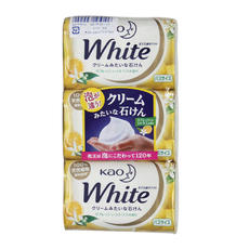 花王/KAO 香皂 3块/条 日本原装进口 清洁毛孔 保湿 柠檬茉莉花香*1条