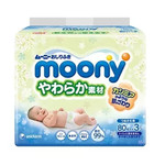 日本原装进口尤妮佳（moony）湿巾（柔软型）80片×3包，母婴尿布湿巾