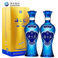 洋河蓝色经典 海之蓝 浓香型白酒 52度 480ml*2瓶